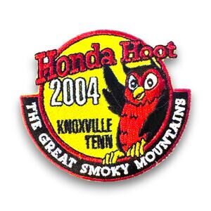Vintage 2004 Honda Hoot 10th Anniversary Knoxville Tennessee Rally Patch